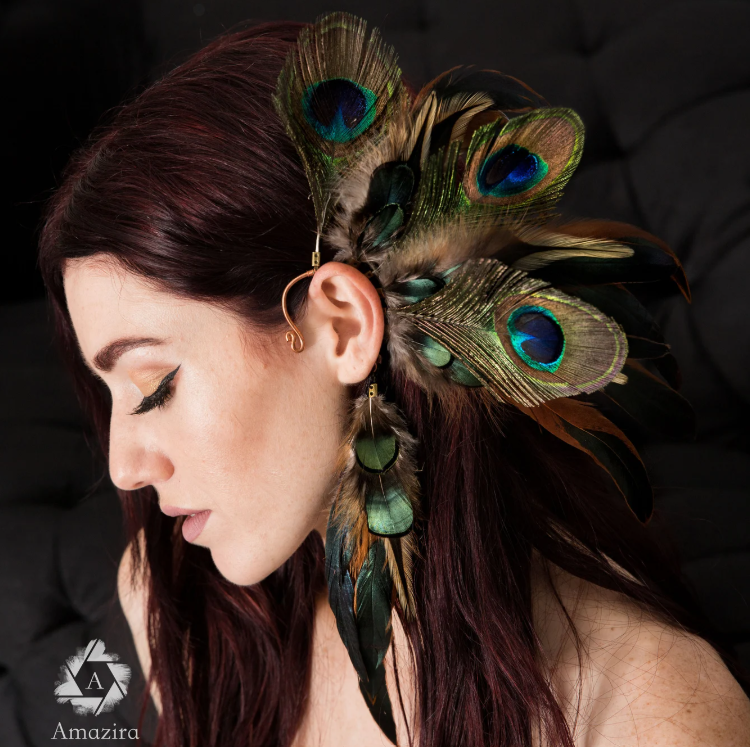 Avatar Feather Ear Cuff