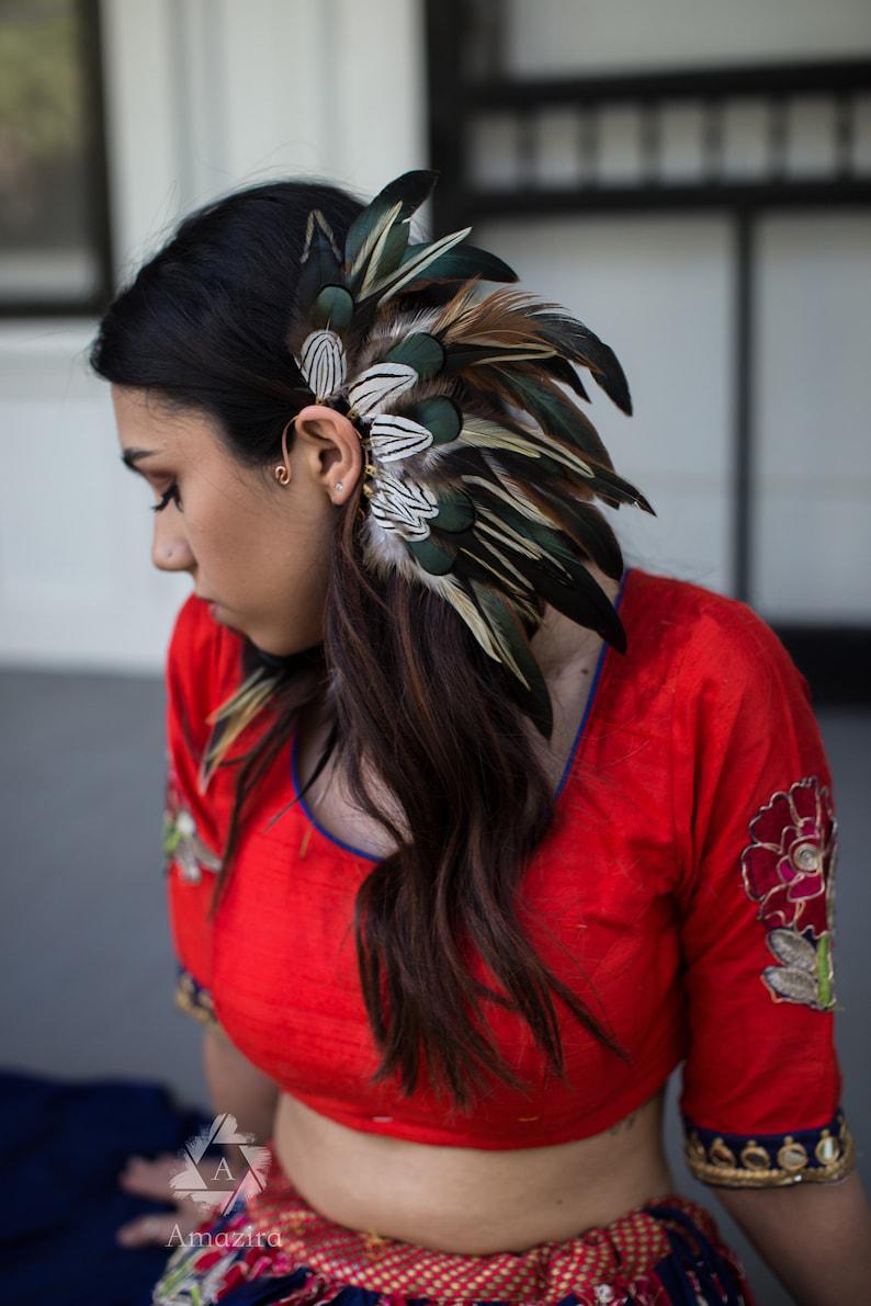 Avatar Feather Ear Cuff