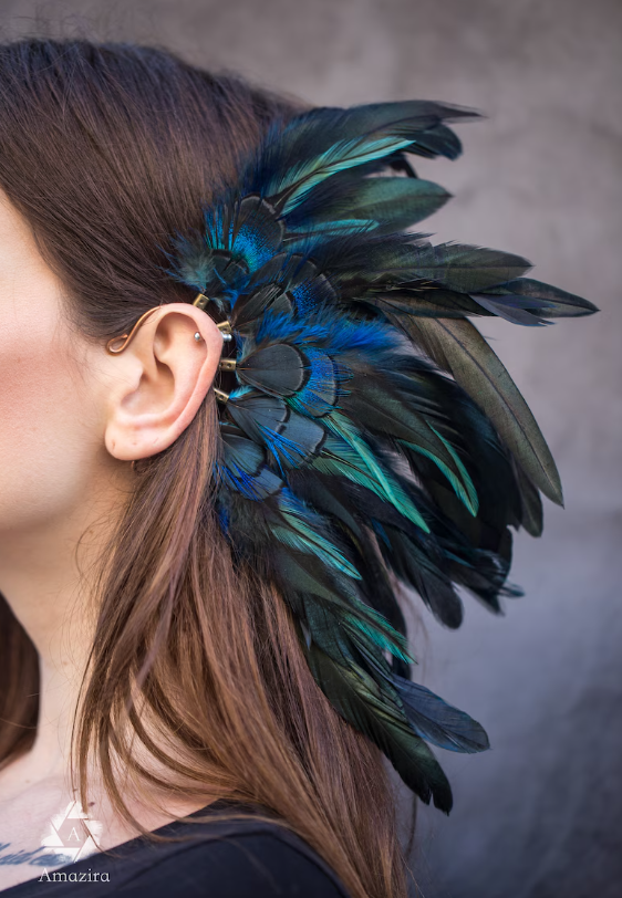 Avatar Feather Ear Cuff