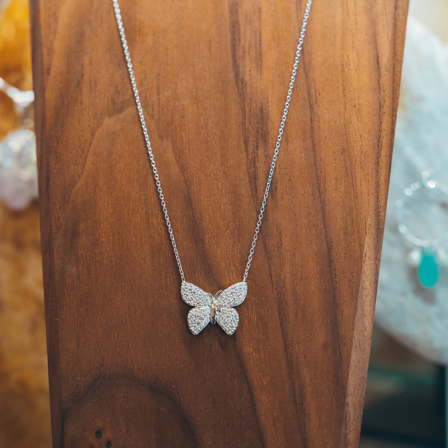 Sparkle Butterfly Necklace