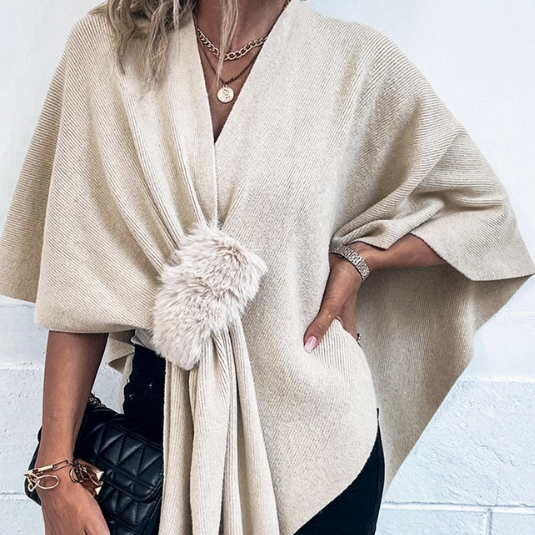Fluffy Cape Shawl
