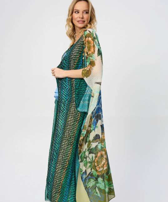 Shimmering Floral Kimono