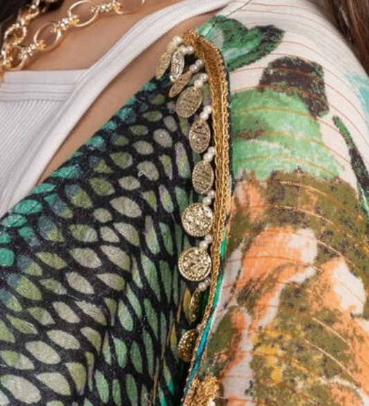 Shimmering Floral Kimono