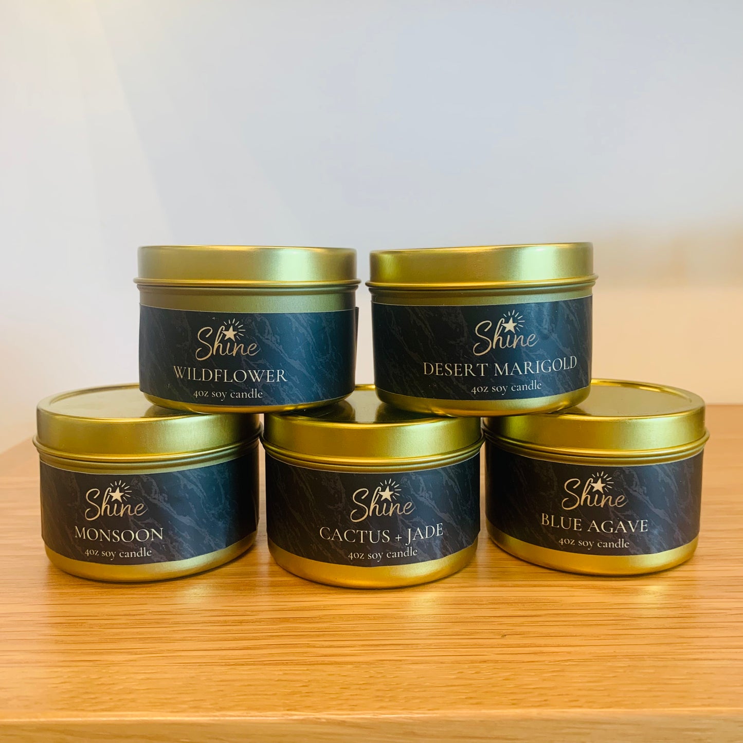 Shine Natural Desert Aromatherapy Candle – 4 oz tin