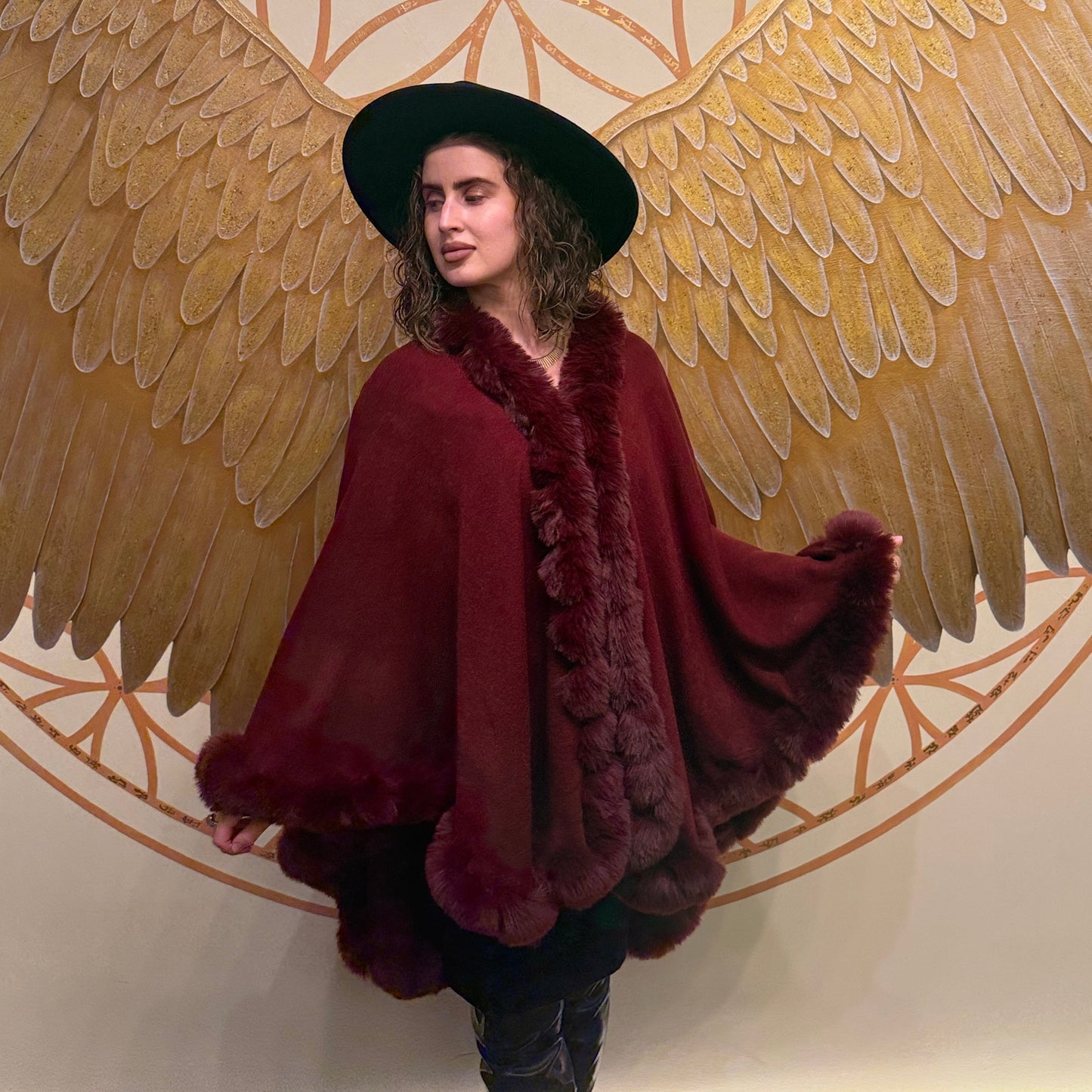 Fab Faux Fur Cape