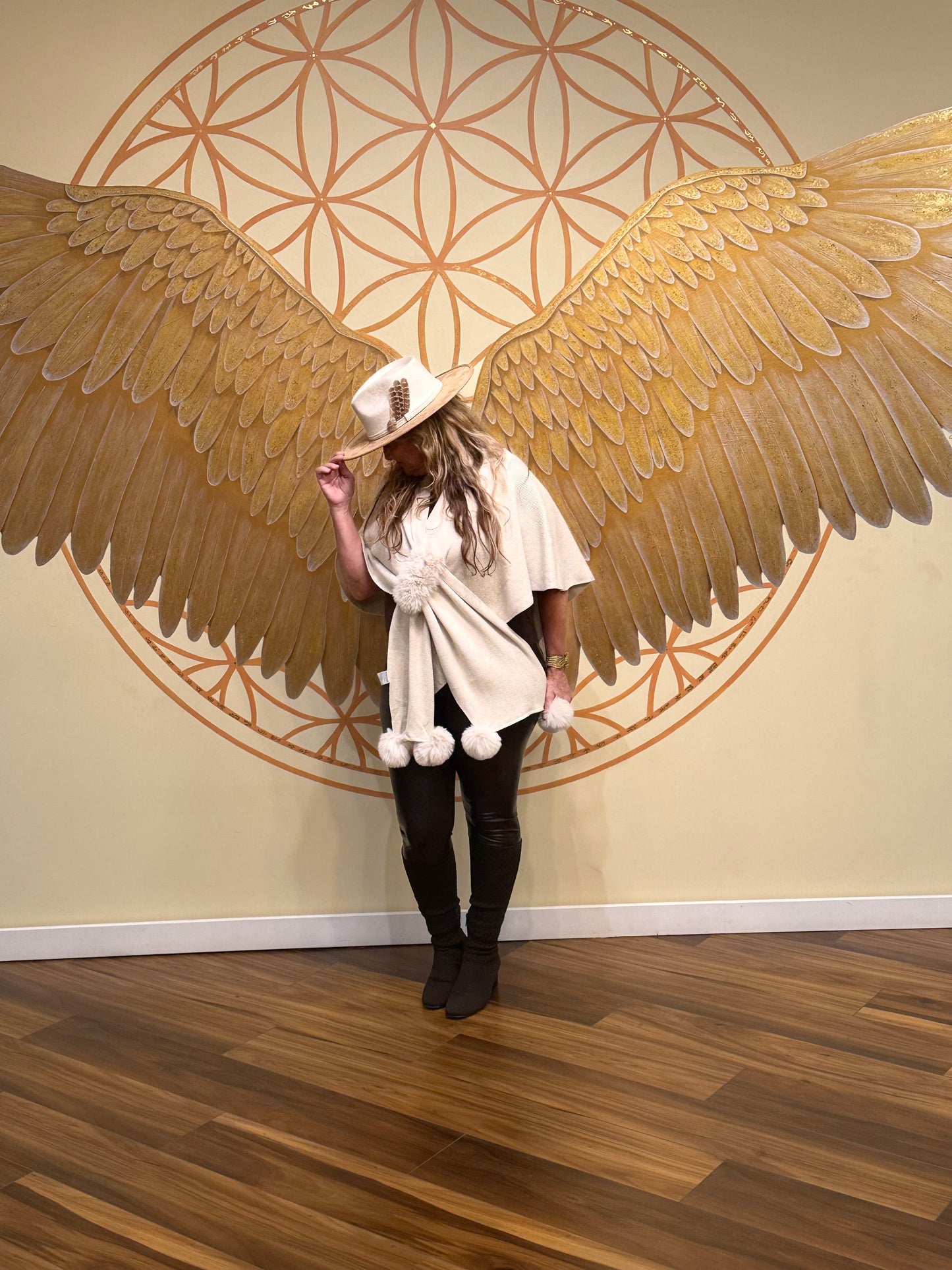Fluffy Cape Shawl
