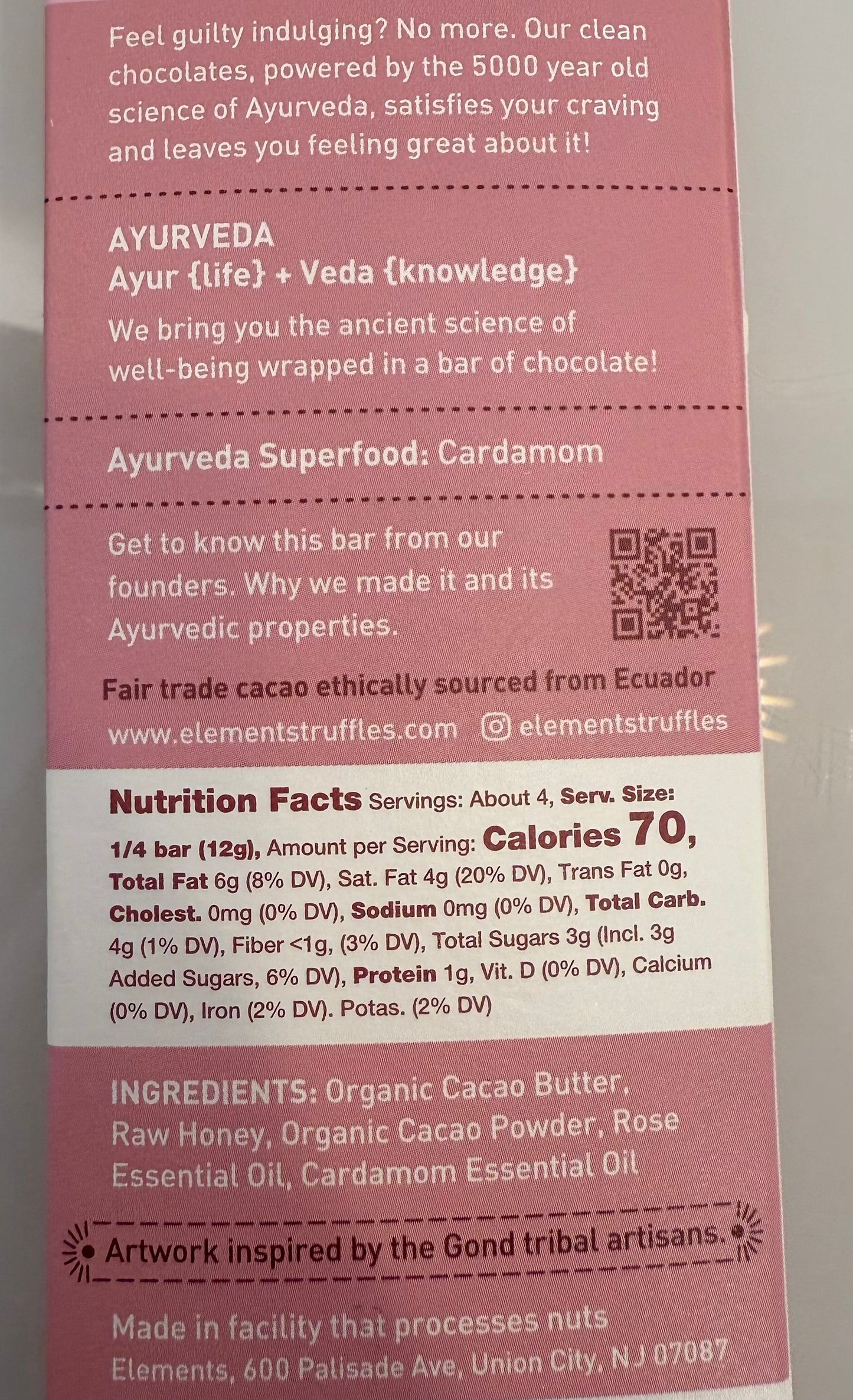 Elements Chocolate Bar