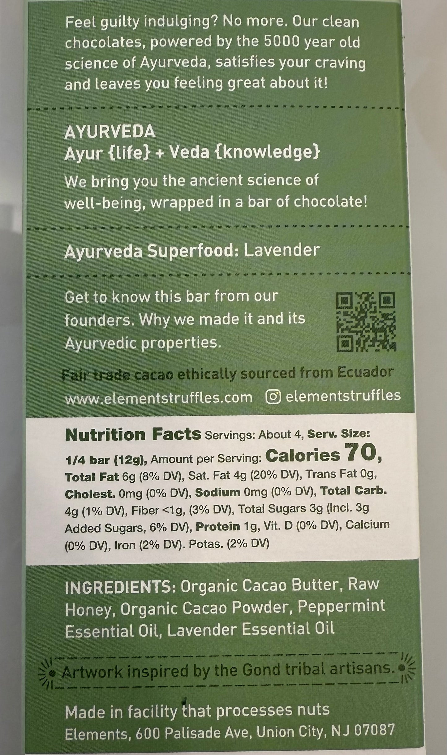 Elements Chocolate Bar