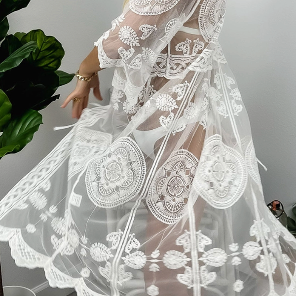 White Lace Kimono