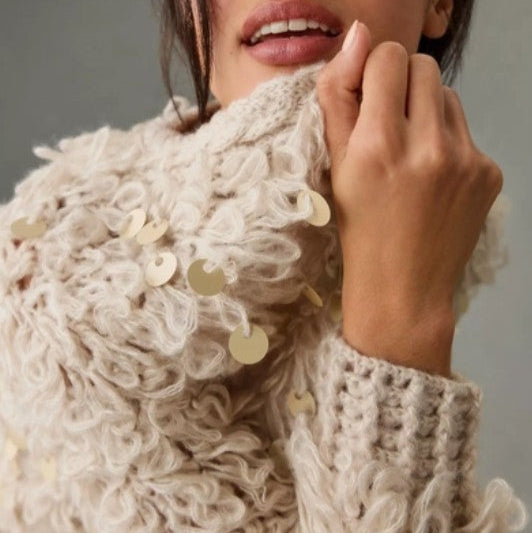 Uber Soft Jumbo Sequin Sweater