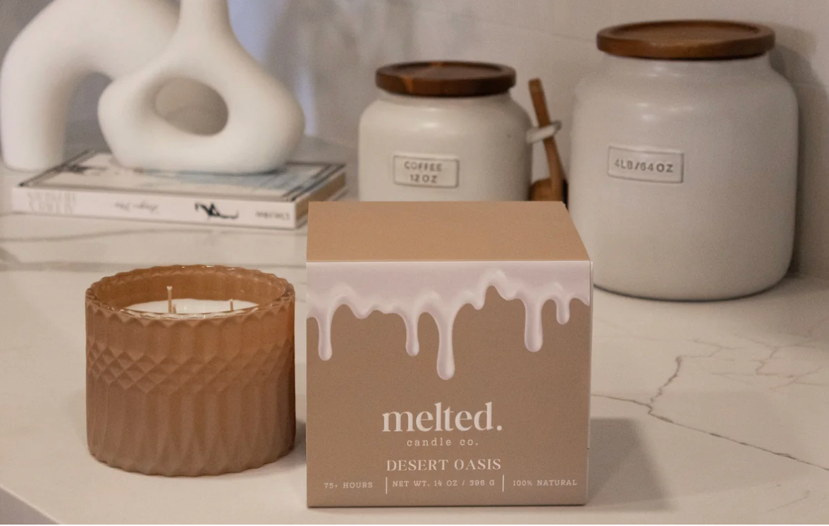 Melted Designer Candle