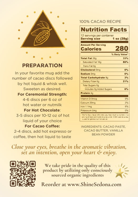 Shine Organic Ceremonial Cacao