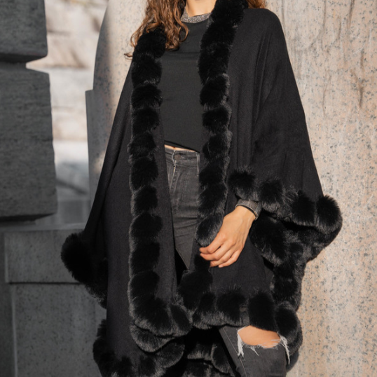 Fab Faux Fur Cape