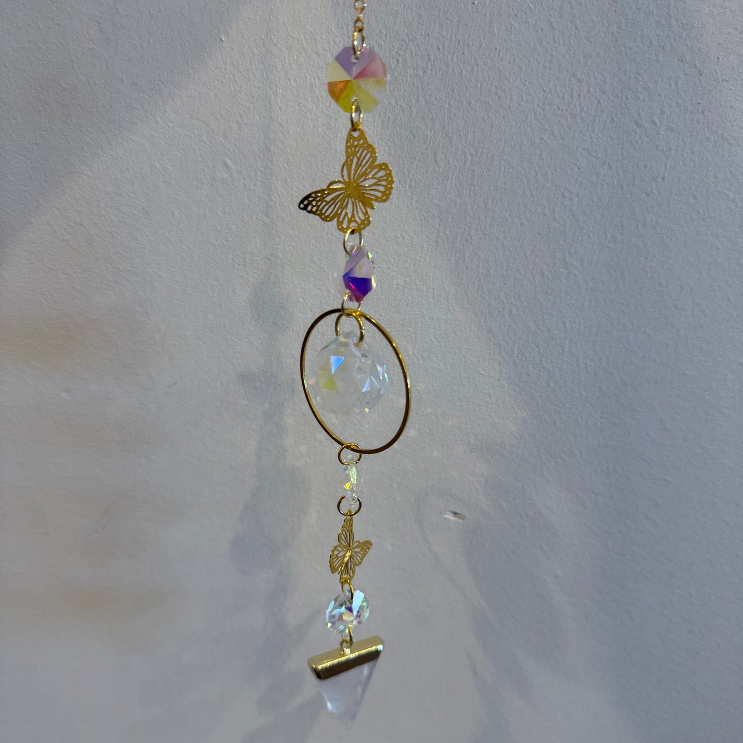 Quartz Butterfly Suncatcher