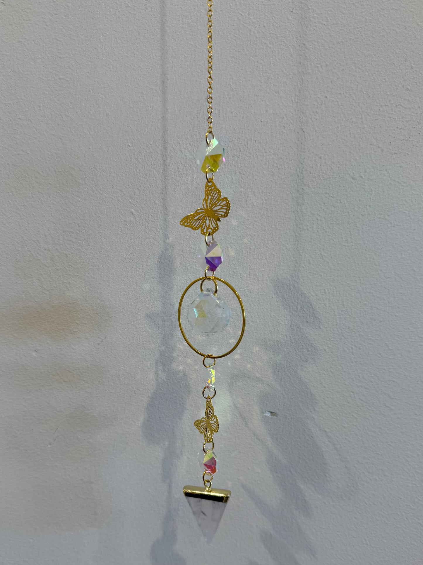 Quartz Butterfly Suncatcher
