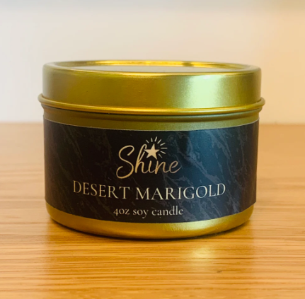 Shine Natural Desert Aromatherapy Candle – 4 oz tin