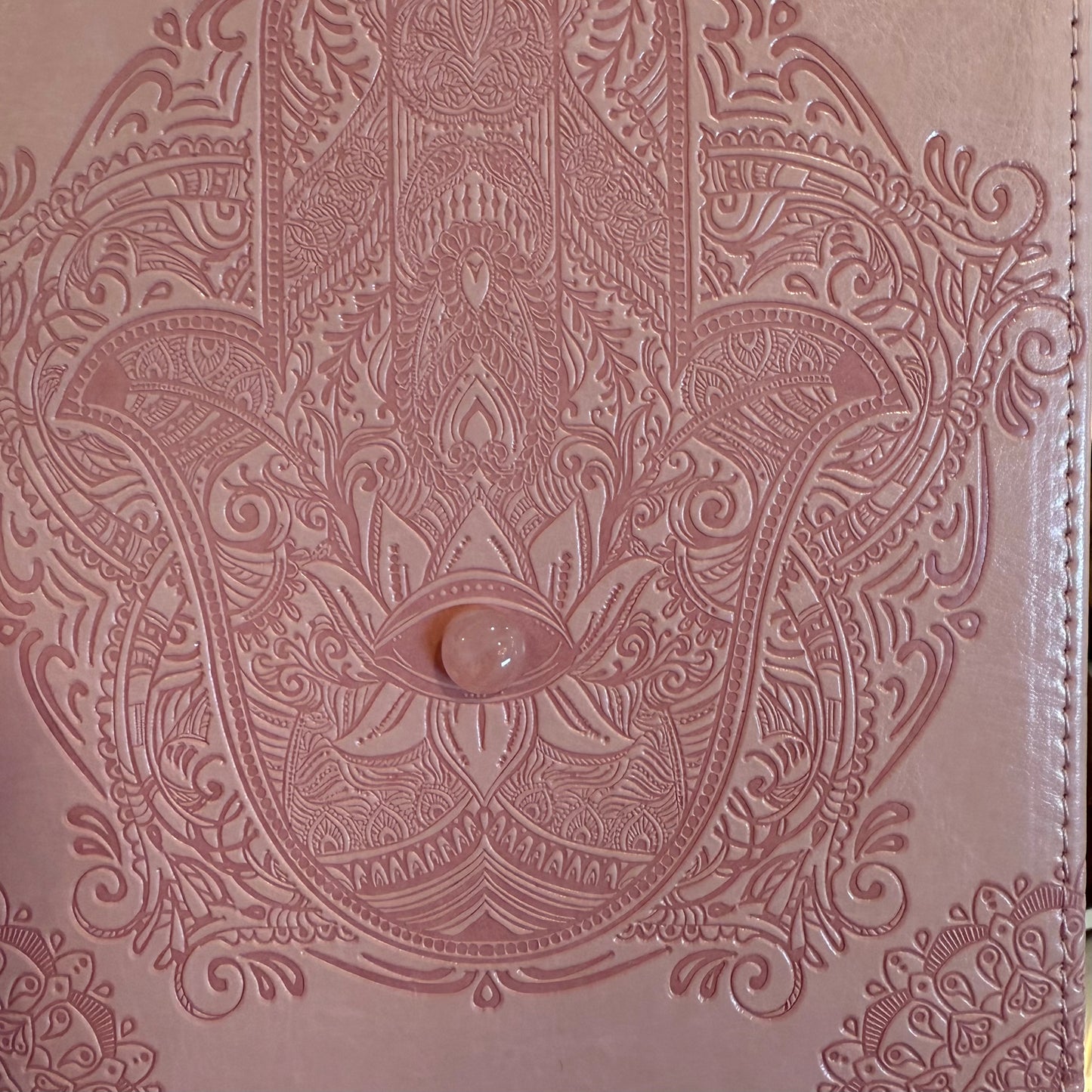 Rose Quartz Hamsa Journal