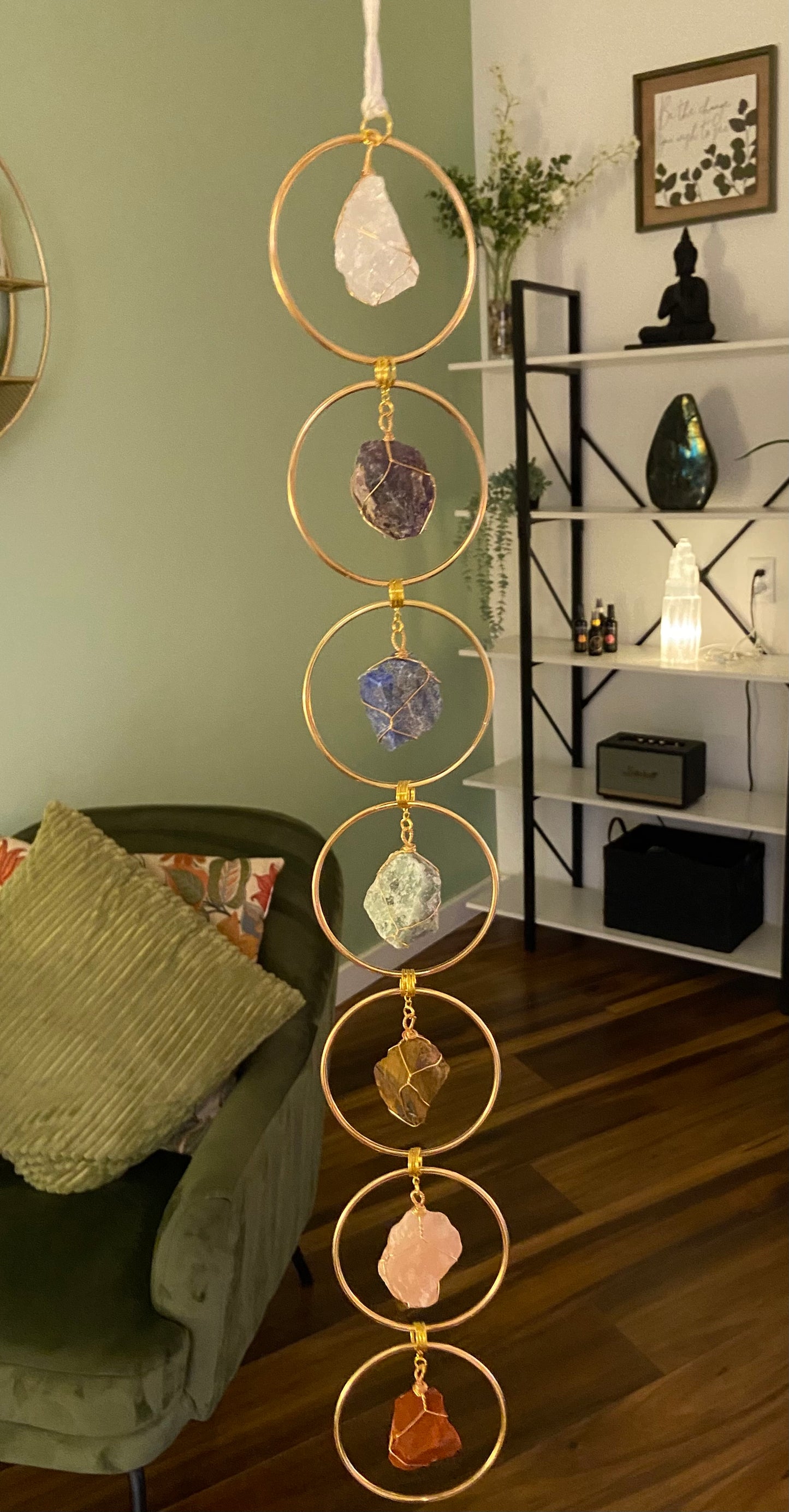 Chakra Crystal Hanging Art