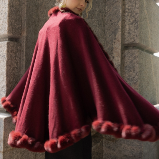 Fab Faux Fur Cape