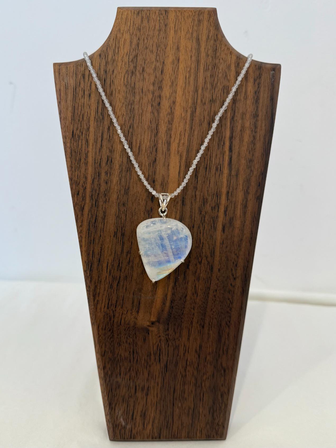 Moonstone Pendant on Moonstone Strand