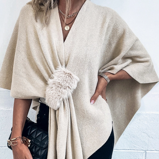 Fluffy Cape Shawl