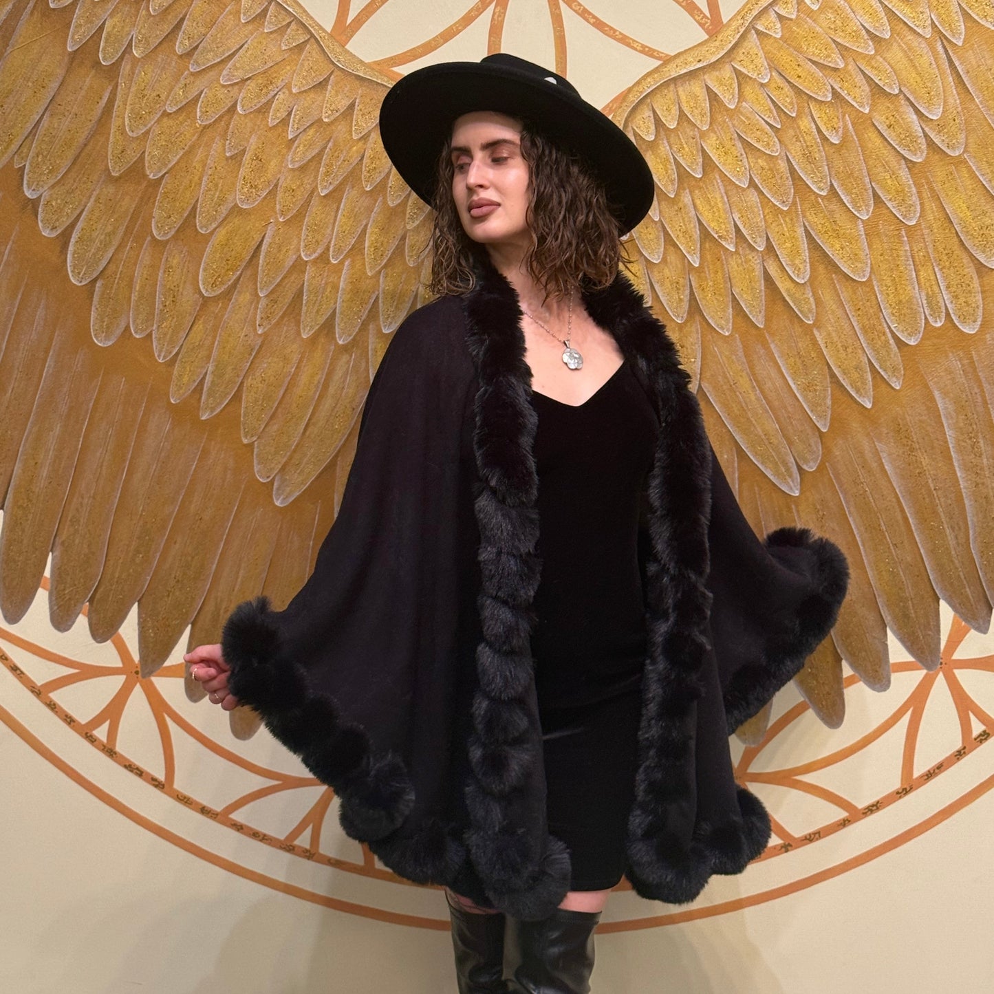 Fab Faux Fur Cape