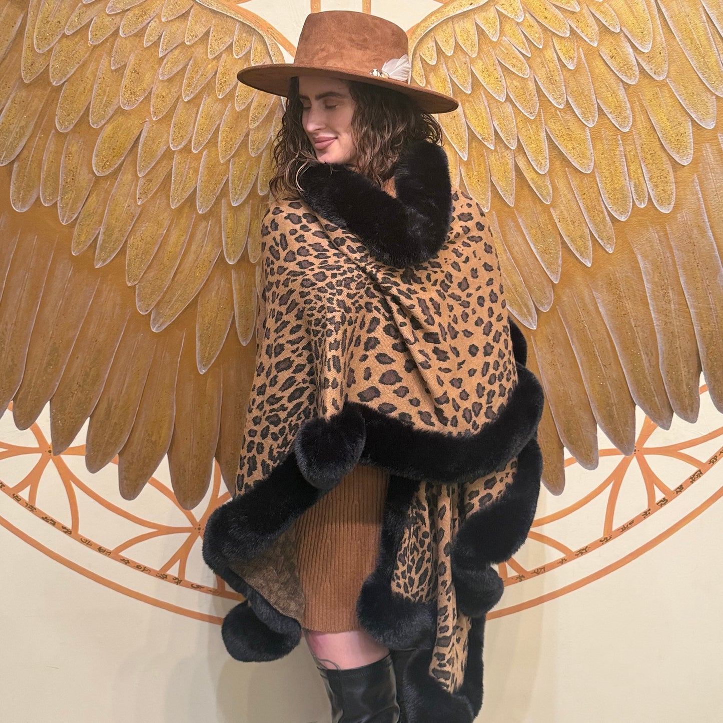 Fab Faux Fur Cape