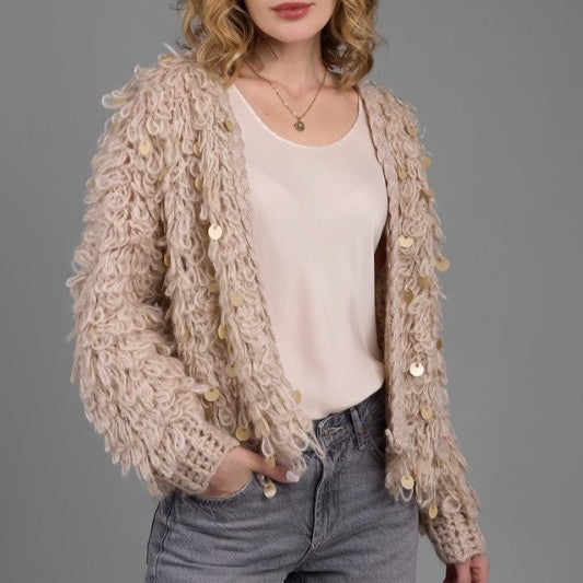 Uber Soft Jumbo Sequin Sweater