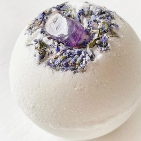 Organic Essential Oil & Crystal Bath Bomb