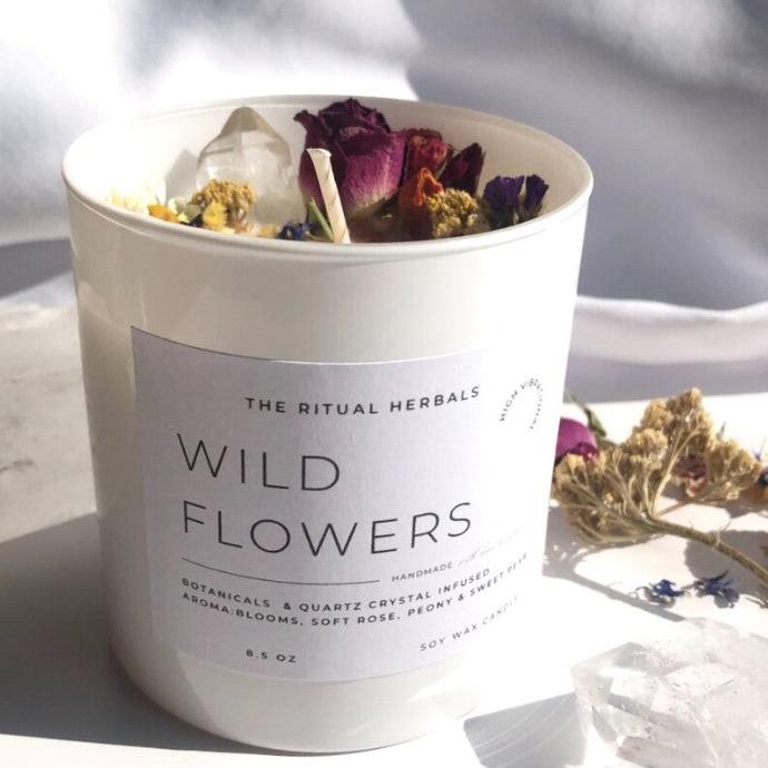 Wildflowers Candle