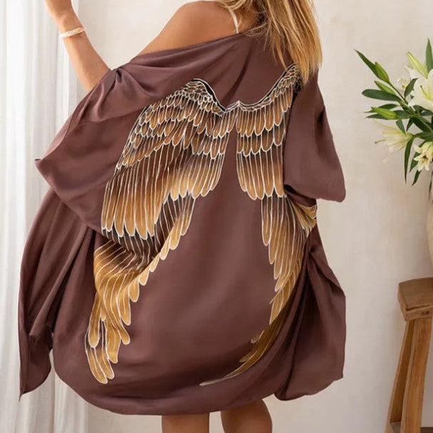 Silk Kimono with Wings