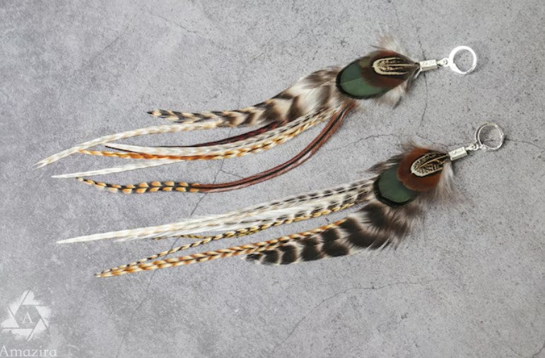 Long Feather Earrings