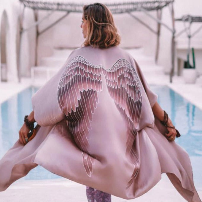 Silk Kimono with Wings