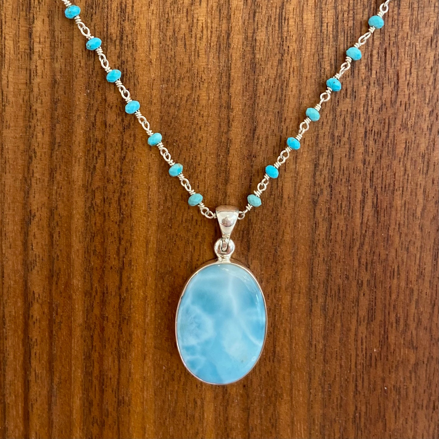 Laramar Pendant on Turquoise Gem Strand