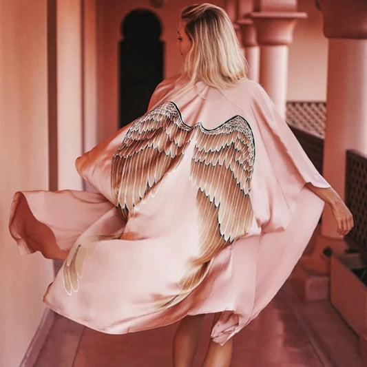 Silk Kimono with Wings