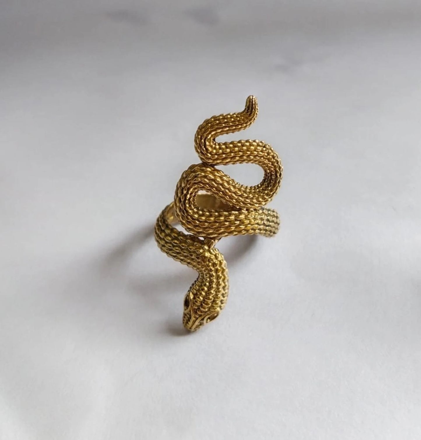 Brass Serpent Ring