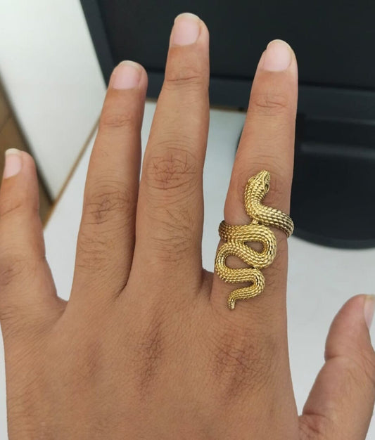 Brass Serpent Ring