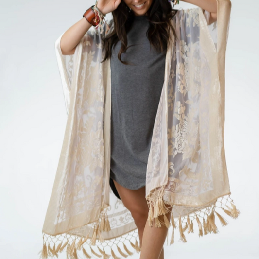 Velvet Floral Kimono